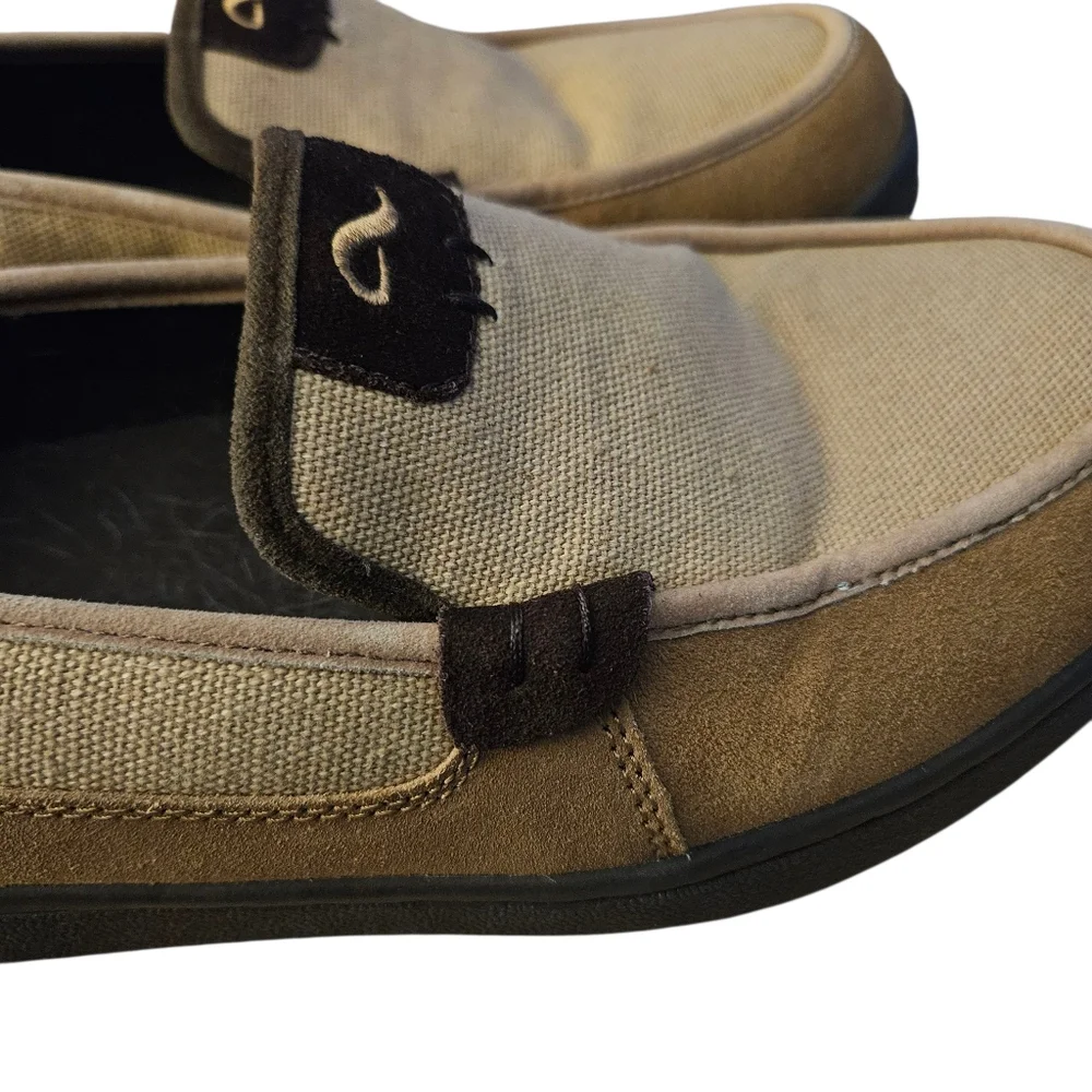 Vintage Men's Adio Skater Shoe Brown & Tan Leather Slip-On Shoes Size 10 USED - Picture 5 of 15